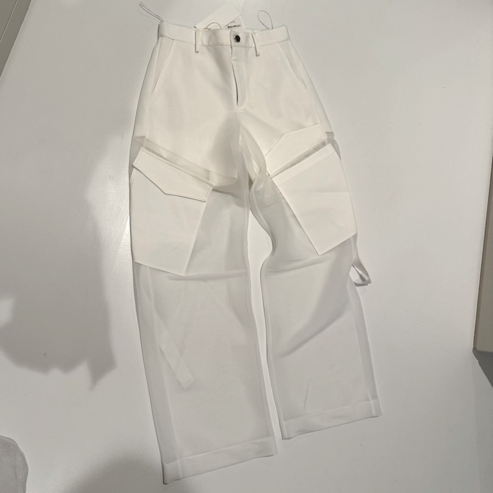 Dion Lee
Sheer Parachute Cargo Pants, White